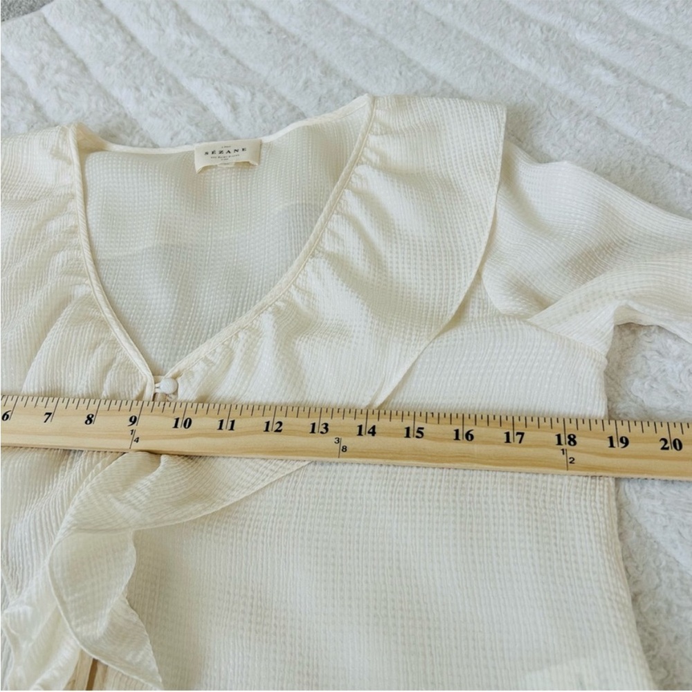 Sezane Priscille silk Blouse size 36 - Picture 7 of 16